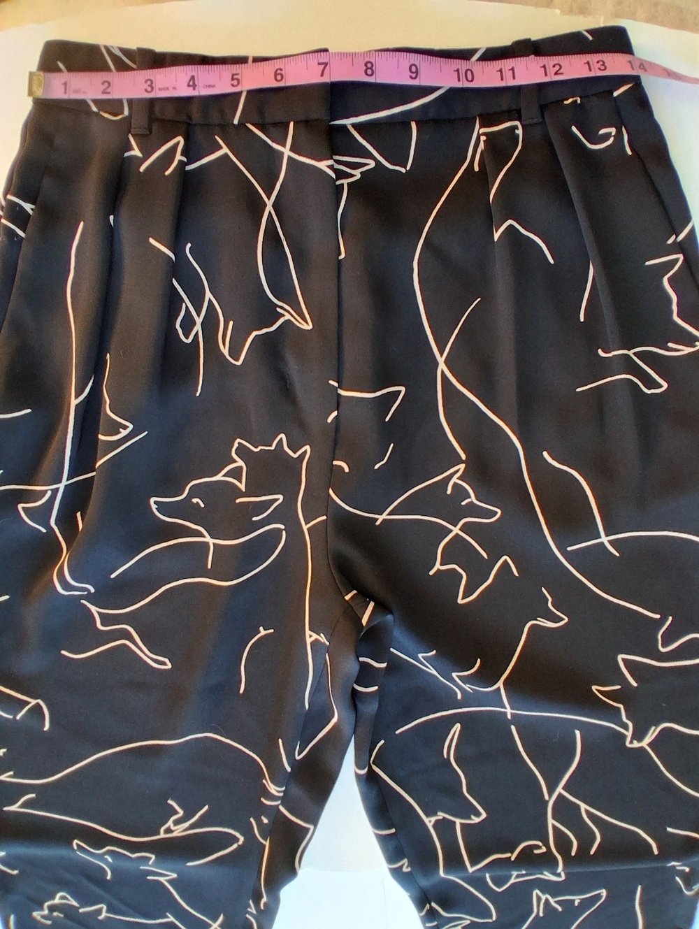 Babaton Black Abstract Line Print Trousers - Picture 8 of 11